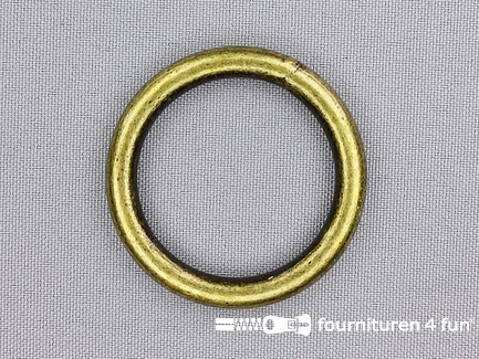 Stalen ring 35mm brons