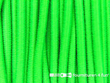 Rol 50 meter elastisch koord 1mm neon groen