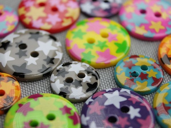 Kinderknopen 2-gats rond