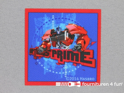 Transformers applicatie 60x60mm Optimus Prime