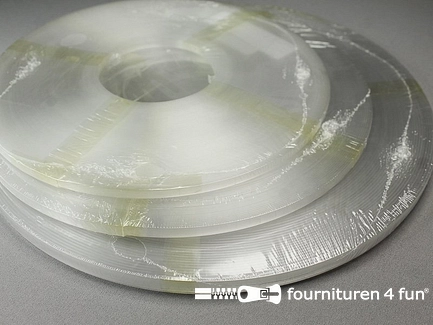 Rol 50 meter baleinenband - transparant kunststof - 8mm