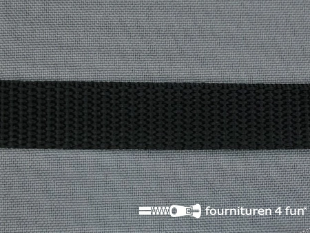 Parachute band - 15mm - zwart