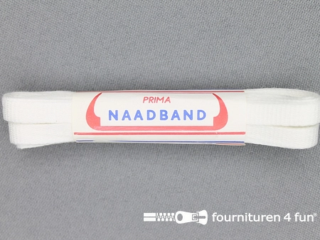 Naadband 7mm wit bosje 4 meter