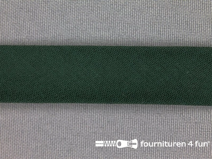 Rol 25 meter katoenen biasband - 18mm - flessen groen