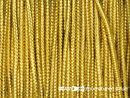 Rol 50 meter elastisch koord - 0,5mm - goud 