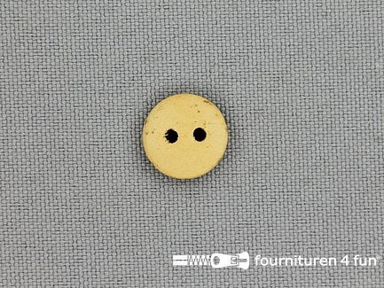 Houten knoop 11mm glad - licht hout