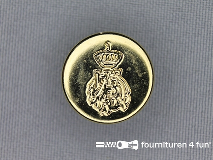 Gouden knoop 18mm kroon