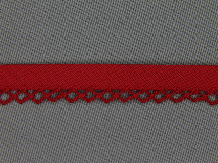 Deco biasband uni 12mm rood