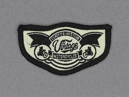 Stoere applicatie 58x33mm Vintage Motorcycle
