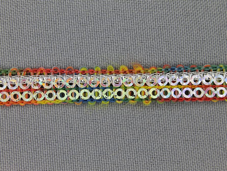 Kaart 20 meter party band 10mm multicolor