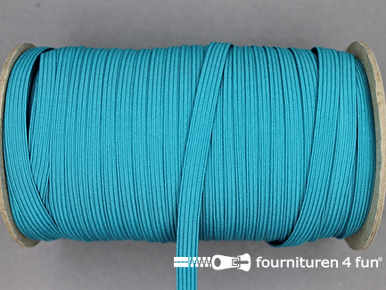 5 Meter gekleurd elastiek - 6mm - licht aqua blauw