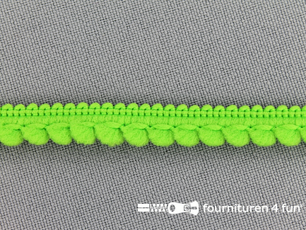 COUPON 10 meter Bolletjesband - 10mm - lime groen