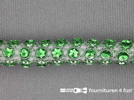 Strass koord 8mm groen