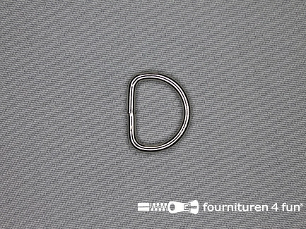 D-ring - heavy duty / extra sterk - 20mm - vernikkeld