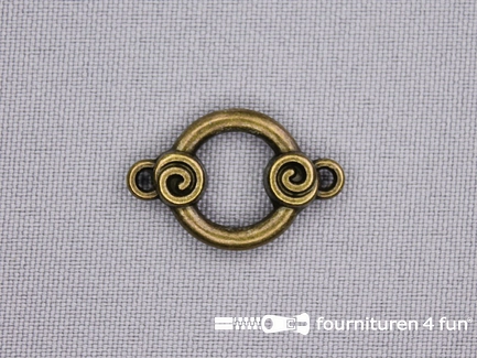 Steampunk hanger 25x16mm brons
