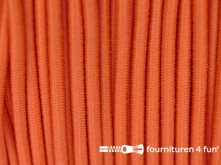 Rol 100 meter elastisch koord 2,5mm oranje