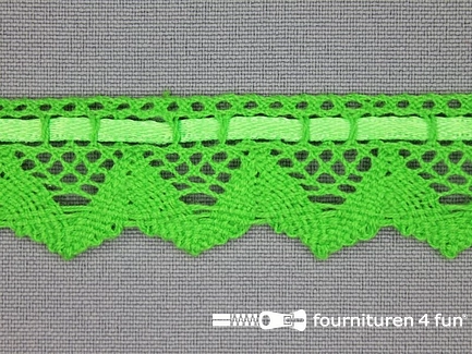COUPON 5 meter Kloskant 25mm lime groen
