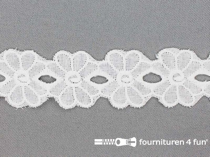 Broderie kant 32mm off white