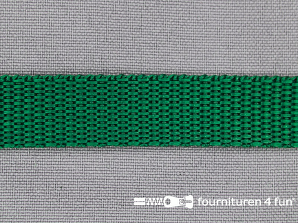 Rol 25 meter parachute band - 20mm - smaragd groen 