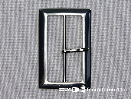 Metalen gesp 48mm zilver