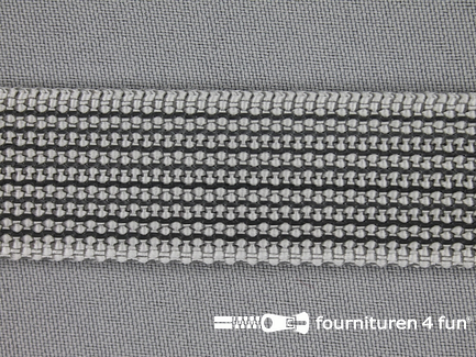 Rubber halsband 25mm grijs
