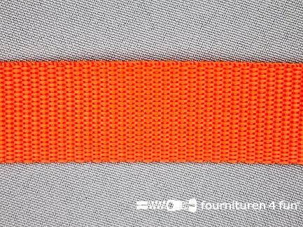 Rol 25 meter parachute band - 25mm - fel oranje