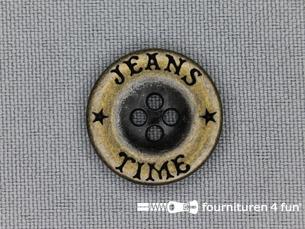 Bronzen knoop - 20mm - Jeans Time