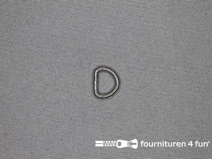 D-ring - heavy duty / extra sterk - 10mm - vernikkeld