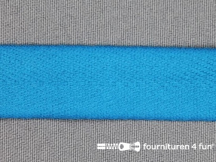 Luxe keperband 30mm donker aqua blauw