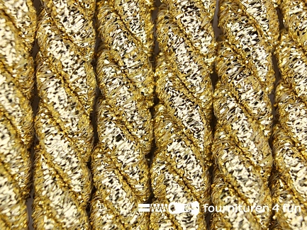 Metallic koord 9mm glans goud