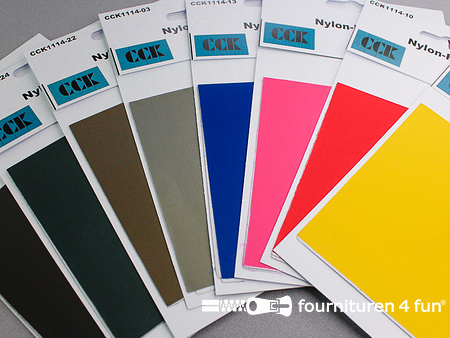 Assortiment zelfklevend nylon reparatiedoek - 10x20cm - 10 kleuren