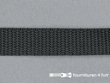 Rol 25 meter parachute band - 20mm - antraciet grijs