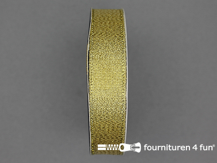 Rol 25 meter goud lint - 22mm