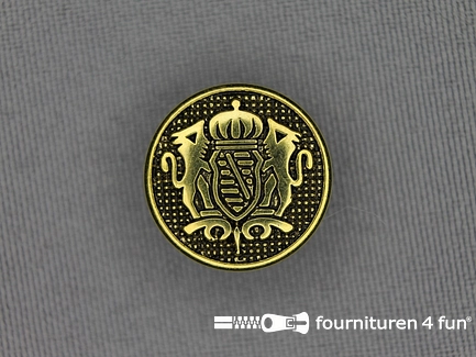 Gouden knoop 18mm wapen