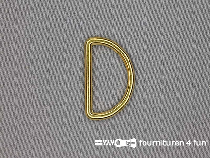 D-ring - 30mm - goud 