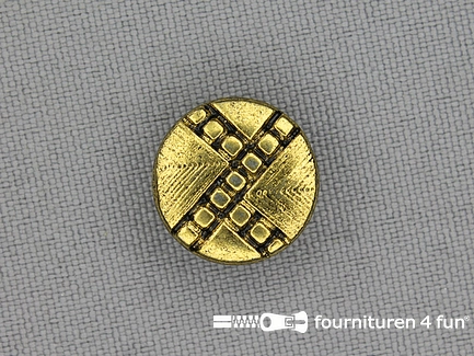 Gouden knoop 15mm vintage design