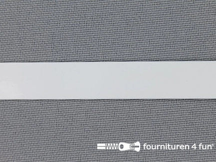 Rol 25 meter baleinenband 11mm metaal wit