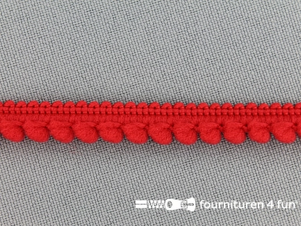 Bolletjesband - 10mm - rood