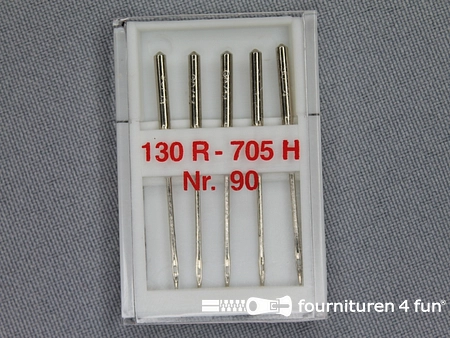 Machine naalden uni 90 - merkloos - voor dikkere stoffen