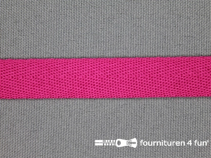 Kaart 50 meter nylon keperband - 14mm - fuchsia roze