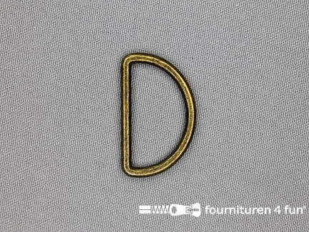 D-ring - 30mm - geel brons