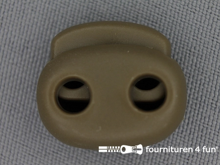 Koordstopper - 21mm - dubbel - beige