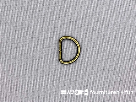 D-ring - heavy duty / extra sterk - 16mm - brons