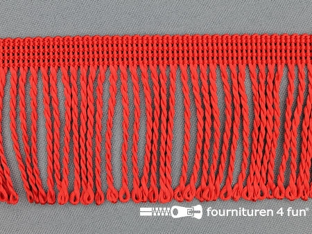 Nylon franje - 60mm - rood