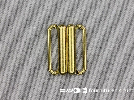 Bikini sluiting metaal goud 20mm