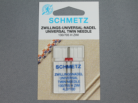 Schmetz tweeling 1 naald 4.0-100