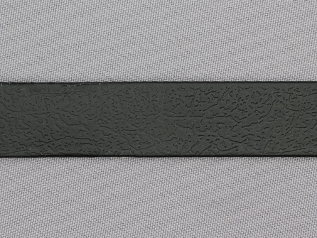 TPU band met leer reliëf - zwart - 20mm