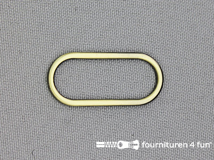 Ovale ring - Schuifpassant - 30mm - brons