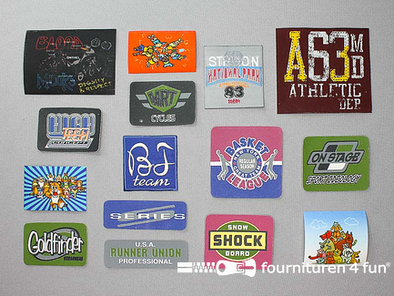 Collectie strijkapplicaties - 15 delige set - opstrijkbare patches