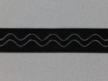 Siliconen elastiek 20mm zwart
